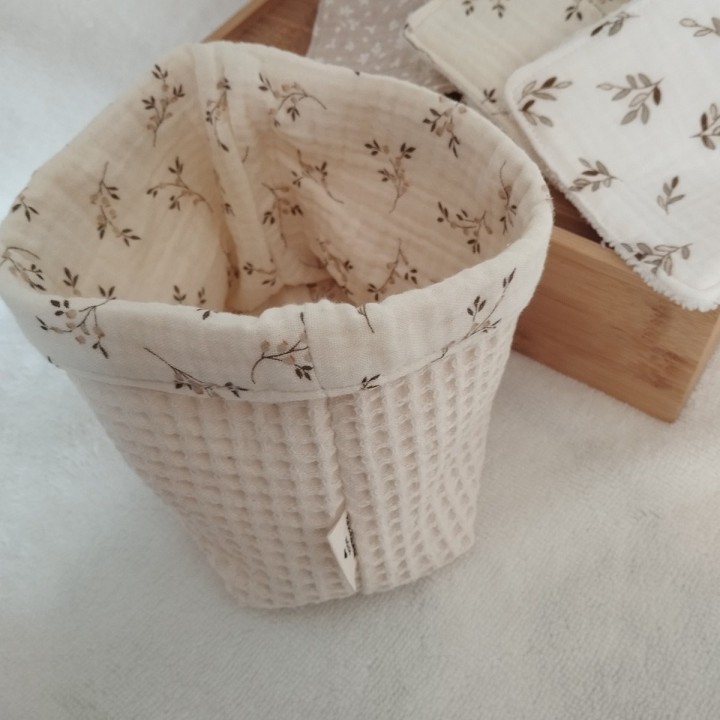 Panier de Rangement Lingettes Cousu Main | Socléfil