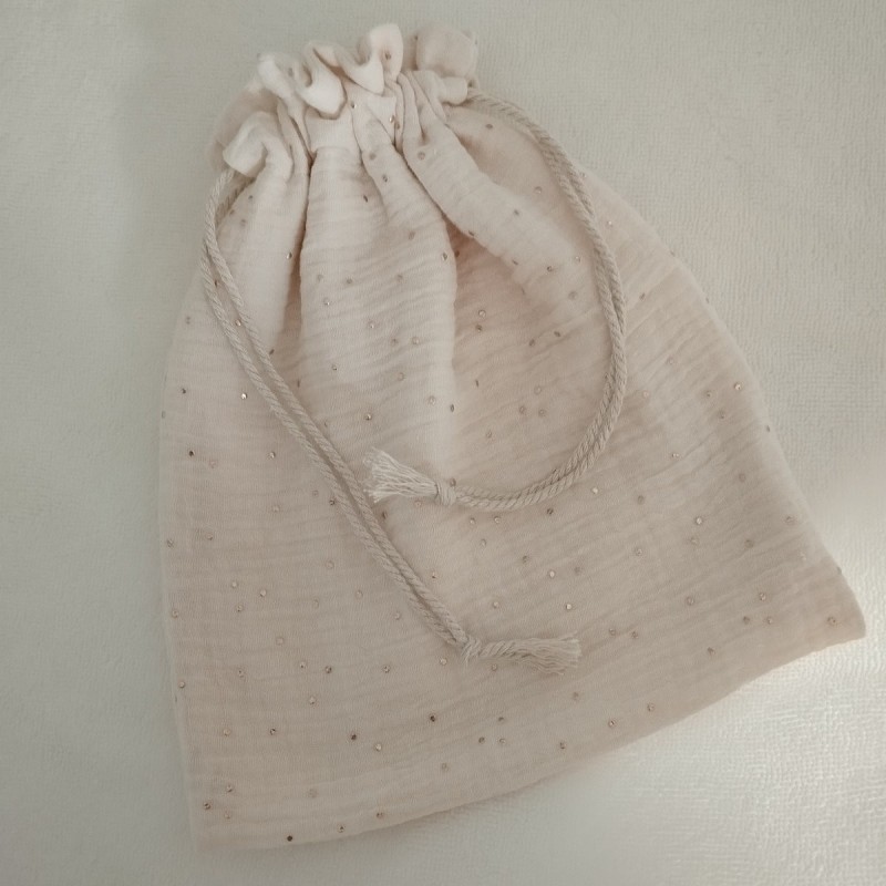 Sac Pochon Pois Dorés Fait...