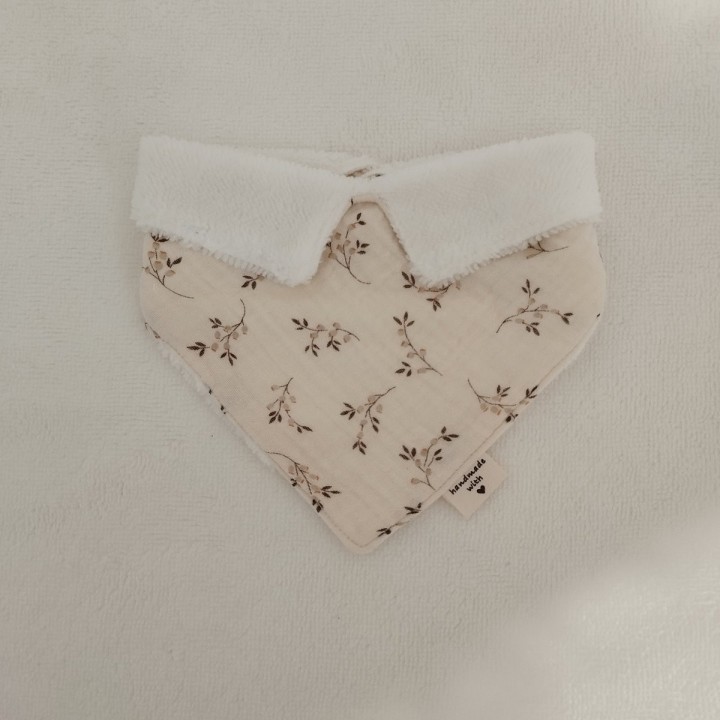 Bavoir Bandana Cousu Main - Bébé | Socléfil