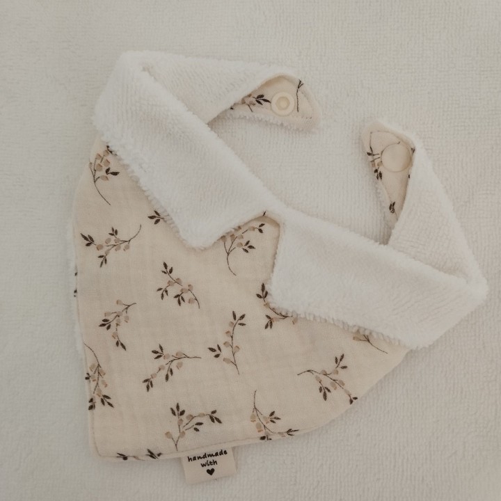 Bavoir Bandana Cousu Main - Bébé | Socléfil